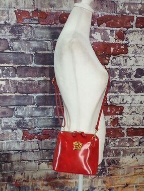 Pratesi Firenze Patent Leather Crossbody Bag